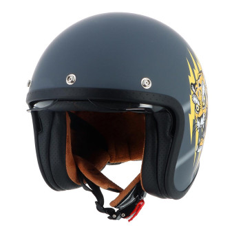 Open Face Helstons Tiger Mat Black