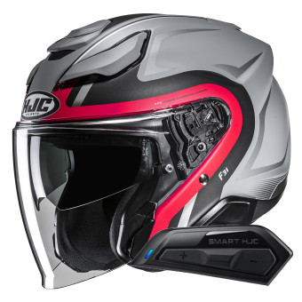 Casque Open Face HJC F31 Bask MC1SF + Kit Bluetooth Smart 11B Casque Open Face HJC F31 Bask MC1SF + Kit Bluetooth Smart 11B