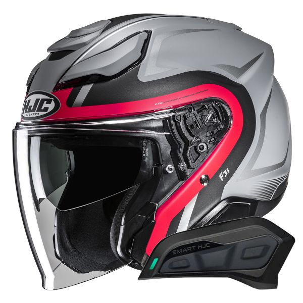 Open Face HJC F31 Bask MC1SF + Kit Bluetooth Smart 11Be Open Face HJC F31 Bask MC1SF + Kit Bluetooth Smart 11Be