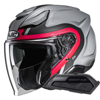 Casque Open Face HJC F31 Bask MC1SF + Kit Bluetooth Smart 21B Casque Open Face HJC F31 Bask MC1SF + Kit Bluetooth Smart 21B