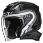 Casque Open Face HJC F31 Bask MC5 + Kit Bluetooth Smart 11Be