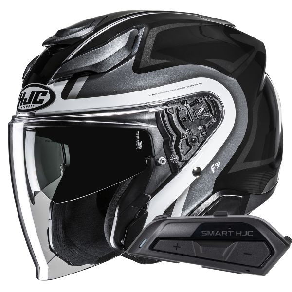 Open Face HJC F31 Bask MC5 + Kit Bluetooth Smart 21B Open Face HJC F31 Bask MC5 + Kit Bluetooth Smart 21B