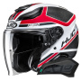 Casque Open Face HJC F31 Ceron MC1SF + Kit Bluetooth Smart 11Be