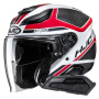 Casque Open Face HJC F31 Ceron MC1SF + Bluetooth Smart Kit 21B Flat Black