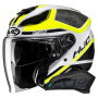 Casque Open Face HJC F31 Ceron MC3H + Kit Bluetooth Smart 11Be