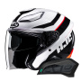 Casque Open Face HJC F31 Naby MC1 + Kit Bluetooth Smart 11Be