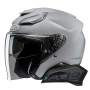 Casque Open Face HJC F31 N.Grey + Kit Bluetooth Smart 11Be