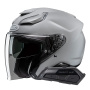 Casque Open Face HJC F31 N.Grey + Kit Bluetooth Smart 21B Flat Black