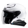 Casque Open Face HJC F31 Pearl White + Kit Bluetooth Smart 11B
