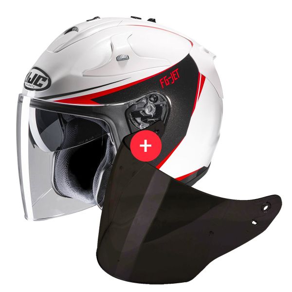 Open Face HJC FG-Jet Balin MC1 + Visor
