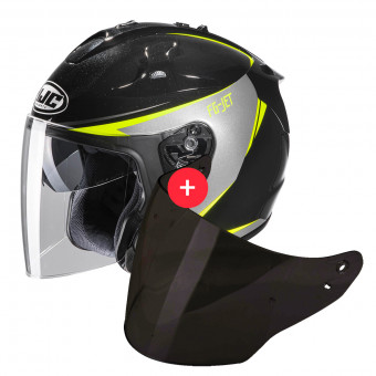 Open Face HJC FG-Jet Balin MC3H + Visor
