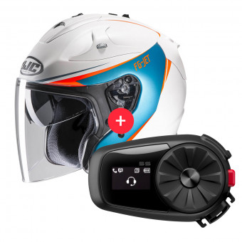 Open Face HJC FG-Jet Balin MC47SF + Kit Bluetooth 5S
