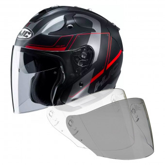 Open Face HJC FG-Jet Komina MC1SF + Visor