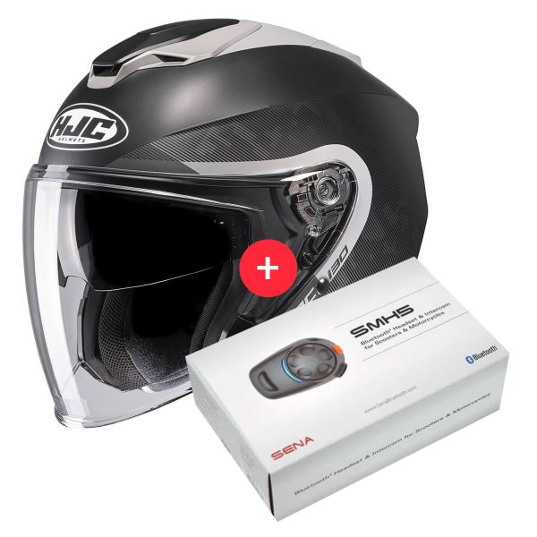 Open Face HJC I30 Dexta MC5SF + Kit Bluetooth SMH5