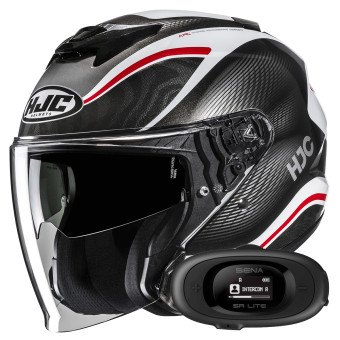 Casque Open Face HJC i31 Depe MC1 + Kit bluetooth 5R Lite Casque Open Face HJC i31 Depe MC1 + Kit bluetooth 5R Lite