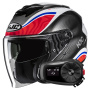 Casque Open Face HJC i31 Depe MC21 + Kit Bluetooth 5S Solo