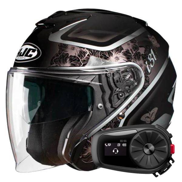 Open Face HJC i31 Iona MC5 + Kit Bluetooth 5S Solo Open Face HJC i31 Iona MC5 + Kit Bluetooth 5S Solo