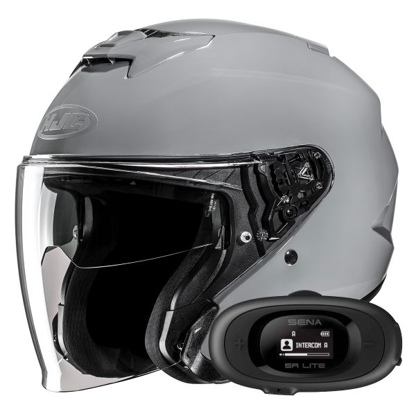 Open Face HJC i31 N.Grey + Kit bluetooth 5R Lite Open Face HJC i31 N.Grey + Kit bluetooth 5R Lite