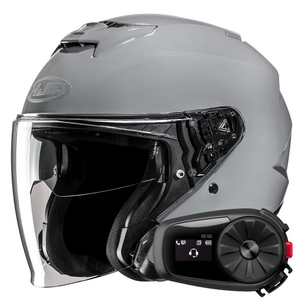 Open Face HJC i31 N.Grey + Kit Bluetooth 5S Solo Open Face HJC i31 N.Grey + Kit Bluetooth 5S Solo