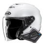 Casque Open Face HJC i31 Pearl White + Kit Bluetooth BT Mini