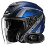 Casque Open Face HJC i31 Reno MC2 + Kit bluetooth 5R Lite