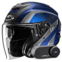 Casque Open Face HJC i31 Reno MC2 + Kit Bluetooth Lokui K30