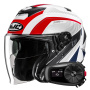 Casque Open Face HJC i31 Reno MC21 + Kit Bluetooth 5S Solo