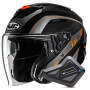 Casque Open Face HJC i31 Reno MC7 + Kit Bluetooth BT Mini