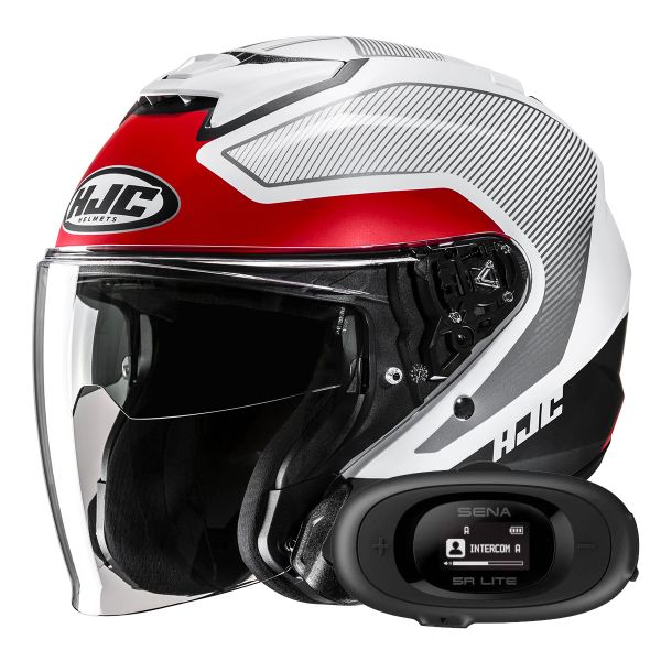 Open Face HJC i31 Tevis MC1SF + Kit bluetooth 5R Lite