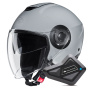 Casque Open Face HJC i40N N. Grey + Kit Bluetooth BT Mini