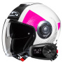 Casque Open Face HJC i40N Pyle MC8 + Kit Bluetooth 5S Solo