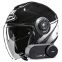 Casque Open Face HJC i40N Vision MC5 + Kit Bluetooth Lokui K30