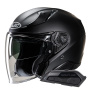 Casque Open Face HJC RPHA31 Flat Black + Kit Bluetooth Smart 21B Flat Black