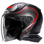 Casque Open Face HJC RPHA31 Kouv MC1SF + Kit Bluetooth Smart 21B Flat Black