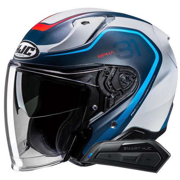 Open Face HJC RPHA31 Kouv MC21SF + Kit Bluetooth Smart 11B Open Face HJC RPHA31 Kouv MC21SF + Kit Bluetooth Smart 11B