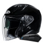 Casque Open Face HJC RPHA31 Metal Black + Kit Bluetooth Smart 11B
