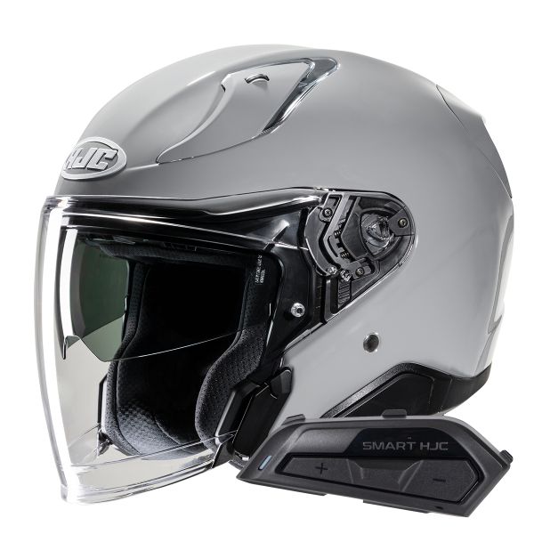 Open Face HJC RPHA31 N. Grey+ Kit Bluetooth Smart 21B Flat Black Open Face HJC RPHA31 N. Grey+ Kit Bluetooth Smart 21B Flat Black
