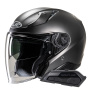 Casque Open Face HJC RPHA31 Semi Flat Titanium+ Kit Bluetooth Smart 21B Flat Black