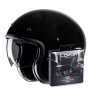 Casque Open Face HJC V31 Black + Kit Bluetooth Lokui K10