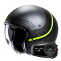 Casque Open Face HJC V31 Byron MC3HSF + Kit Bluetooth 5S Solo