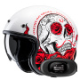Casque Open Face HJC V31 Desto MC1 + Kit bluetooth 5R Lite