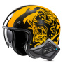 Casque Open Face HJC V31 Flame MC3 + Kit Bluetooth BT Mini
