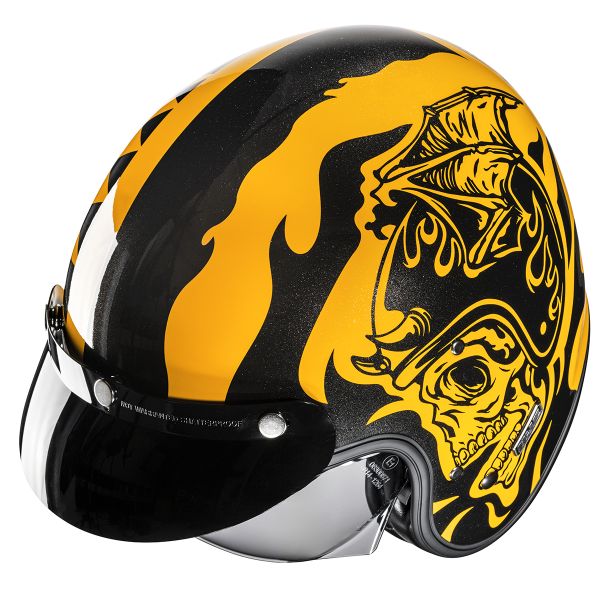 HJC V31 Flame MC3 + Kit Bluetooth Lokui K10