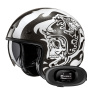 Casque Open Face HJC V31 Flame MC5 + Kit bluetooth 5R Lite