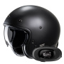 Casque Open Face HJC V31 Semi Flat Black + Kit bluetooth 5R Lite