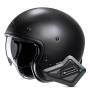 Casque Open Face HJC V31 Semi Flat Black + Kit Bluetooth BT Mini
