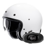 Casque Open Face HJC V31 White + Kit bluetooth 5R Lite