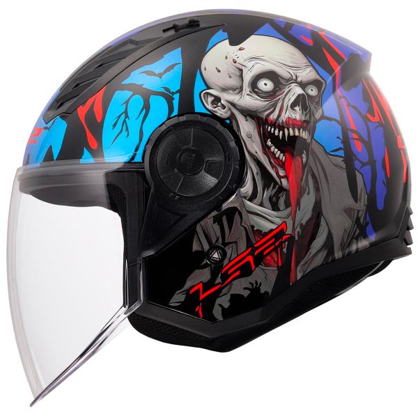 LS2 Airflow II Zombie II BlacK Red Blue OF616