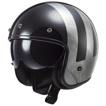 Casque Open Face LS2 Bob II Lines Black Jeans OF601 Casque Open Face LS2 Bob II Lines Black Jeans OF601