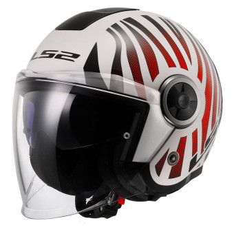 Casque Open Face LS2 Classy Cool White Wineberry OF620 Casque Open Face LS2 Classy Cool White Wineberry OF620